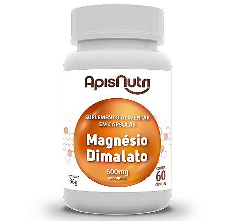 Magnésio Dimalato 60 Cápsulas Apisnutri