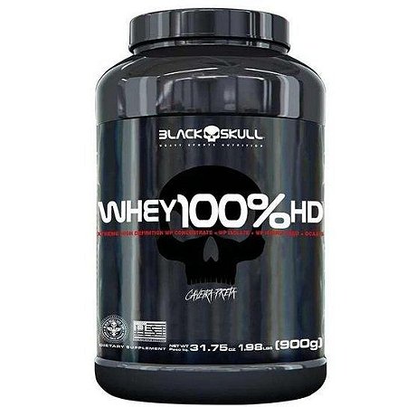 Whey 100% HD 900g BlackSkull Pote
