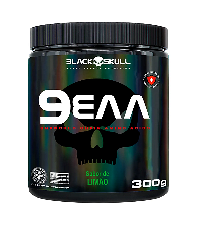 9EAA Blackskull 300g – Complexo de Aminoácidos Essenciais para Hipertrofia