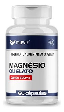 Magnésio Quelato 60 cápsulas Muwiz