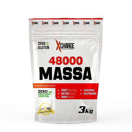 Massa 48000 Xcharge 3kg com Batata Doce e Creatina