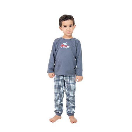 Pijama Longo Infantil Masculino Little Dog In The Air