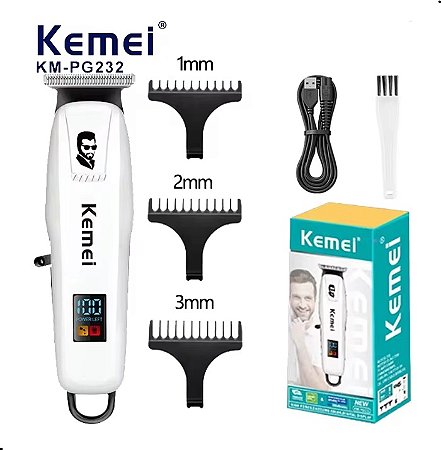 Maquina de Acabamento Sem Fio kemei KM-PG232