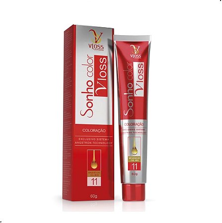 Coloração Sonho Color Vloss 8.4 - Louro Claro Acobreado 60g