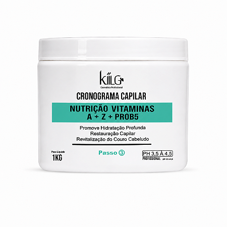 Máscara Cronograma Nutrição e Vitaminas - Kiilg 1k