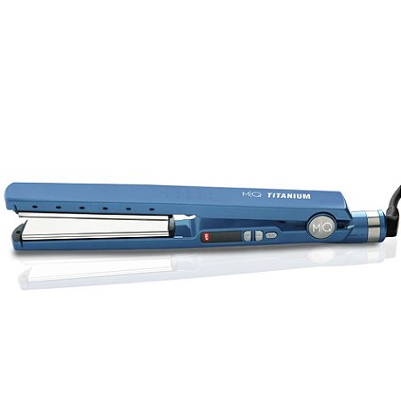 Prancha de Cabelo Titanium Tradicional Azul Bivolt MQ Hair