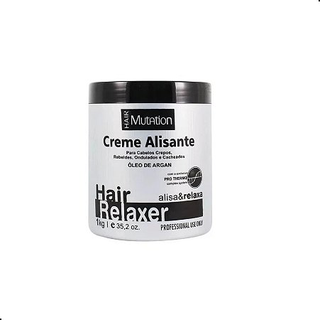 Creme Alisante Relaxante Hair Mutation Com Argan Black 1kg