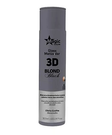 Matizador Magic Color 3D Blond Black Efeito Grafite 300ml