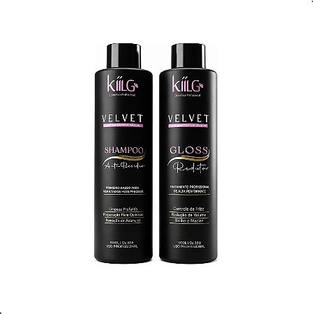 Escova Progressiva Velvet Kiilg Cosmética 2 Passos 1L
