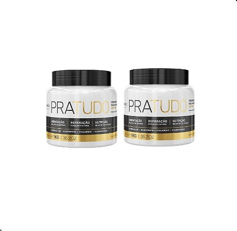Kit 2 Máscaras Borabella Pra Tudo 25 ativos Cronograma Capilar Único 1Kg