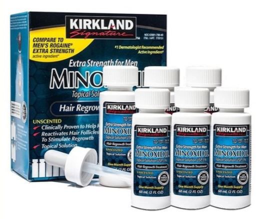 Minoxidil KIRKLAND 5% Barba e Cabelo 5 Unidades - Beauty Unique Cosméticos  - Produtos para Cabelos, Pele e Perfumaria