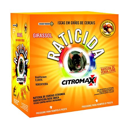 RATICIDA GIRASSOL CITROMAX DISPLAY (40x25g) 1 Kg