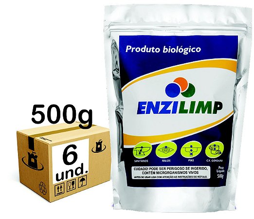 ENZILIMP MILLENNIUN BIORREMEDIADOR P/ ESGOTO - CX 06x500g