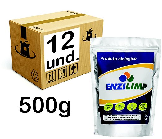 ENZILIMP MILLENNIUN BIORREMEDIADOR P/ ESGOTO - CX 12x500g