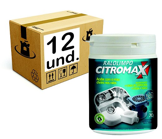 RALO LIMPO BIORREMEDIADOR P/ ESGOTO CITROMAX - CX 12x70g