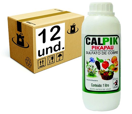 CALPIK SULFATO DE COBRE Pikapau - CX 12x1L