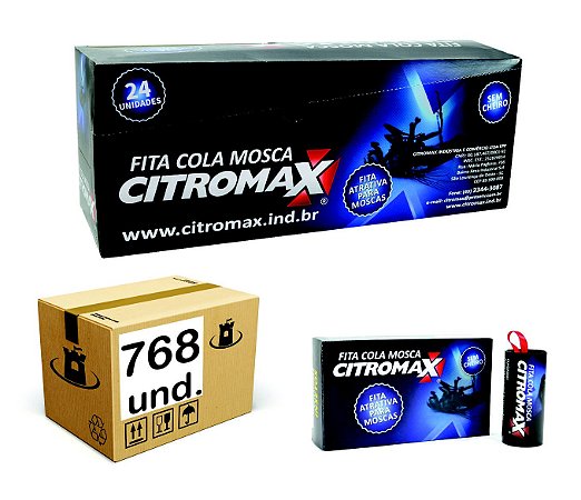 FITA COLA MOSCA CITROMAX - CX 8x(24x4) 768un