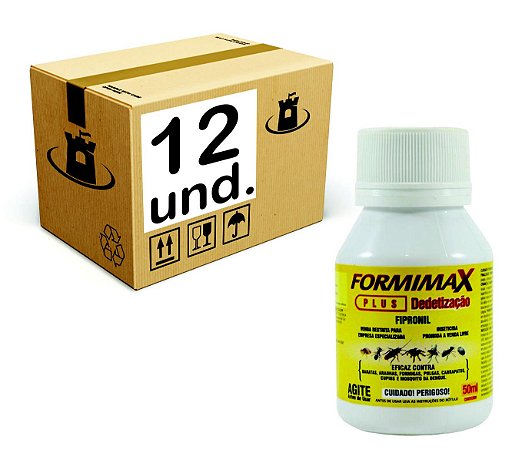 FORMIMAX DEDETIZACAO PLUS FIPRONIL CITROMAX - CX 12x50ml