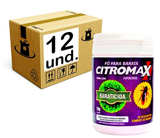 PO PARA BARATAS CITROMAX POTE - CX 12x10g