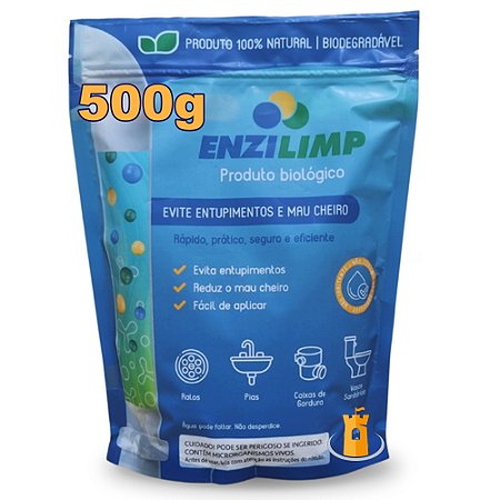 ENZILIMP MILLENNIUN BIORREMEDIADOR P/ ESGOTO 500g