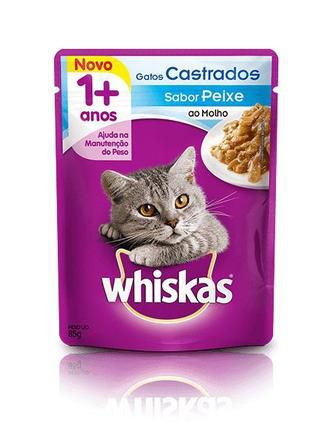 Sachê Whiskas Castrado Peixe 85g