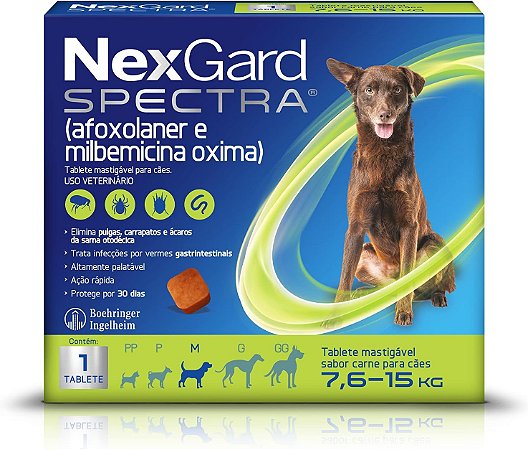 NexGard Spectra para Cães de 7,6 a 15kg