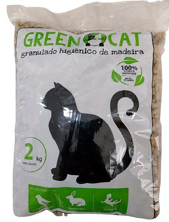 GRANULADO DE MADEIRA 2KG GREEN CAT