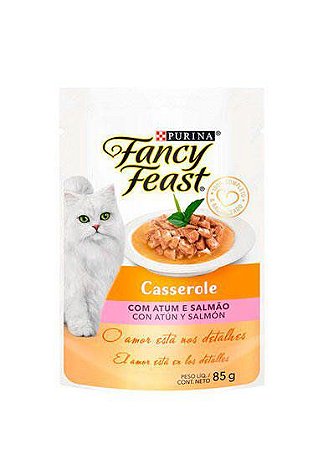 Sache Fancy Feast Casserole Com Atum e Salmao 85g