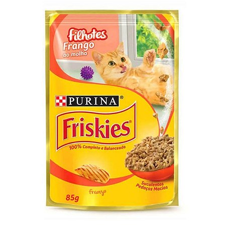 Sachê Friskies Filhotes Frango ao Molho 85g