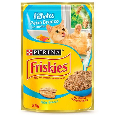 Sachê Friskies Filhotes Peixe Ao Molho 85g