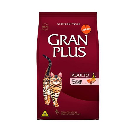 Gran Plus Gatos Adultos Salmão 3Kg