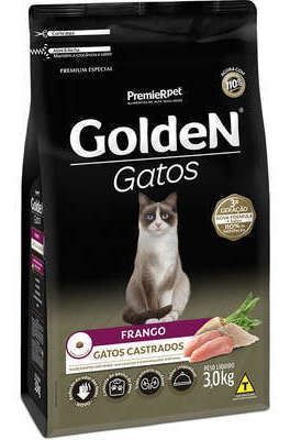 Golden Gato Adulto Castrado Frango - 3 Kg