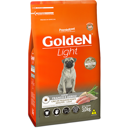 Golden Cães Adultos Minibits Light 3kg