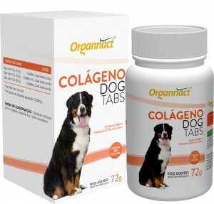 Suplemento Colágeno Dog Tabs 60 Tablets 72g - Organnact