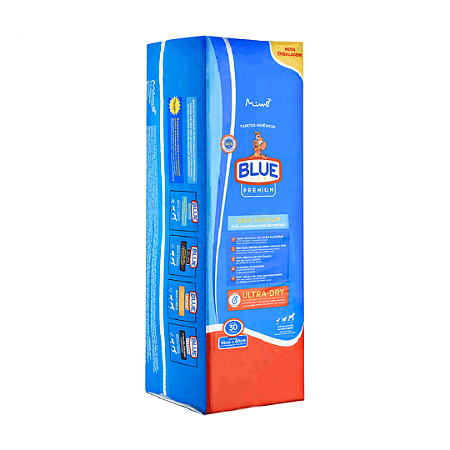 Tapete Higienico Blue Premium 30 Unidades 82x60