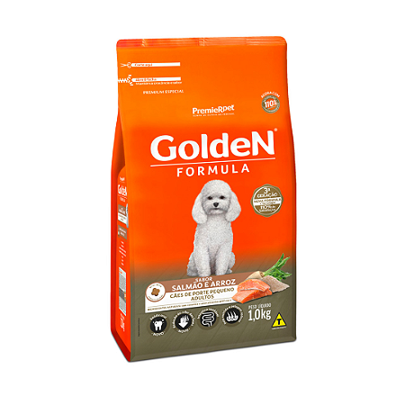 Golden Fórmula Cães Adultos Minibits Salmão 1Kg