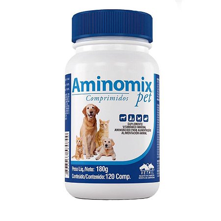 Complexo Vitamínico Aminomix Pet  120 comprimidos