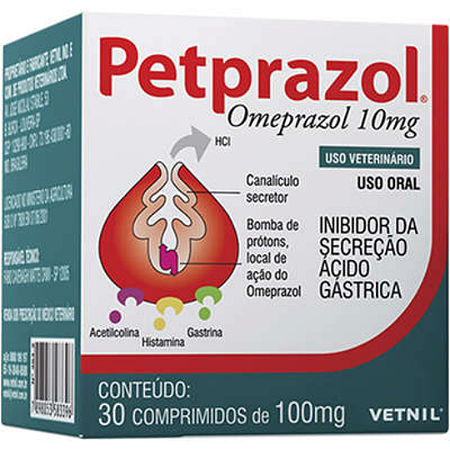 Petprazol 10mg 30 Comprimidos