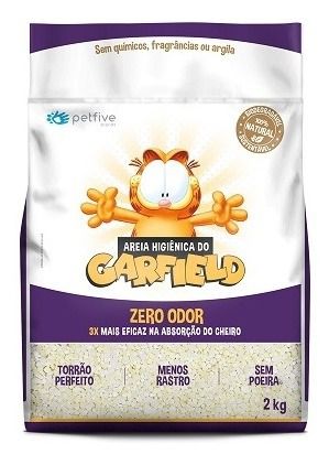 Areia Higiência do Garfield Bio Grossa 2kg