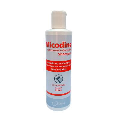 Micodine Shampoo Cetoconazol e Clorexidine para Cães e Gatos 225ml
