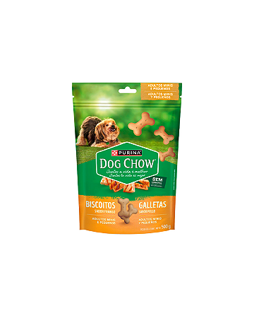 Biscoito Dog Chow Adultos Raças Pequenas e Mini 500g