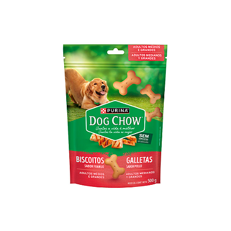 Biscoito Dog Chow Adultos Médios e Grandes 500g