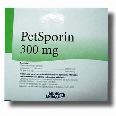 Petsporin 300mg 12 Comprimidos