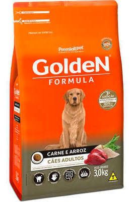 Golden Fórmula Cães Adultos Carne 3kg