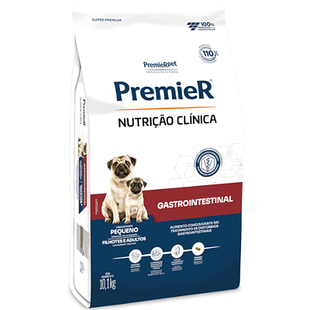 Premier Nutrição Clinica Gastrointestinal Cães Raças Pequenas 10,1Kg