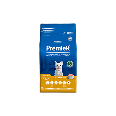 Premier Ambientes Internos Cães Filhotes Raças Pequenas 1Kg