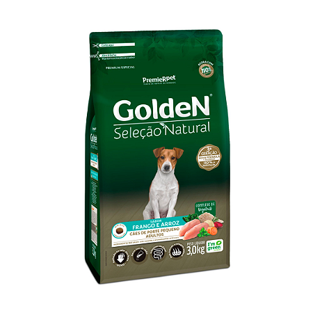 Golden Seleção Natural Cães Adultos Minibits 3Kg