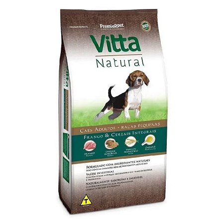 Vitta Natural Cães Adultos Raças Pequenas Frango 3 Kg