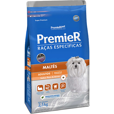 Premier Raças Específicas Maltês Adultos 2,5Kg