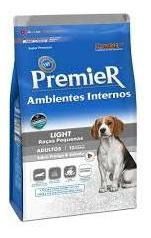 Premier Ambientes Internos Cães Adultos Raças Pequenas Light 2,5Kg